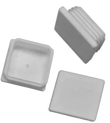 Produktbild von 20 x Lamellenstopfen Vierkantrohrstopfen 50 x 50 mm (Außen) Stopfen WEISS