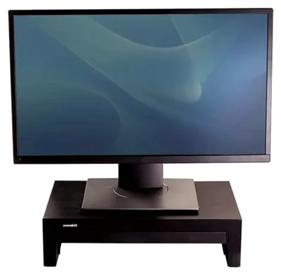 Produktbild von Höhenverstellbarer Monitorständer mit Aufbewahrungsfach für Monitore bis 21 Zoll