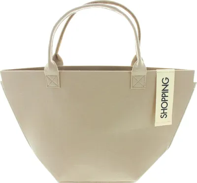 Produktbild von Tasche "Shopping" Filz beige – große Einkaufstasche, Shopper
