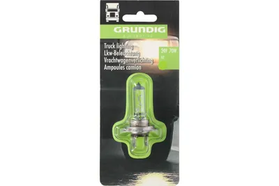 Produktbild von Grundig H7 Scheinwerferlampe mit 24V Betriebsspannung und 70W Leistung, E4-, für LKW