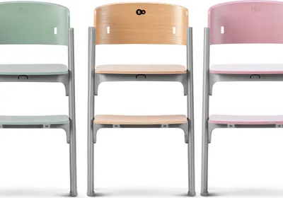 Image de Kinderkraft LIVY 4-in-1 - Chaise haute avec transat - siège et repose-pieds réglables - jusqu'à 110 kg - ergonomique - design moderne - vert