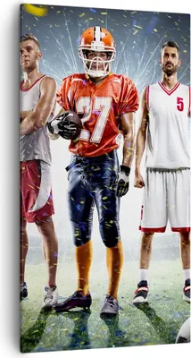 Produktbild von Bild auf Leinwand - Leinwandbild - Sport Sportler - 55x100cm - Wand Bild - Wanddeko - Wandbilder - Leinwanddruck - Bilder - Kunstdruck - Wanddekoration - Leinwand bilder - Wandkunst - PA55x100-3873