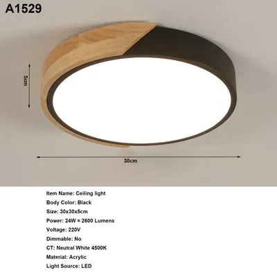 Obrázok produktu pre Kruhová LED stropná lampa - 43 W - 30 cm - 220 V - ABS - A1529