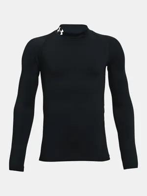 Produktbild von Under Armour Cg Armor Mock Ls-Schwarzes T-Shirt 1366373-001__YXS