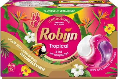 Produktbild von Robijn - 3-in-1 Tropical - Waschkapseln - 15 Wäschen - 1 Stück