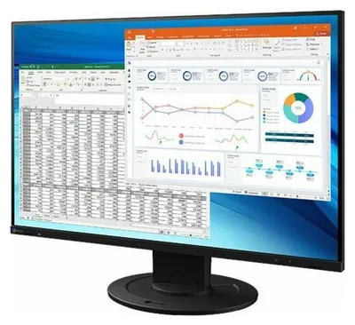 Produktbild von EIZO FlexScan EV2410R-BK, 61,2 cm (24.1"), 1920 x 1200 Pixel, WUXGA, LCD, 5 ms, Schwarz