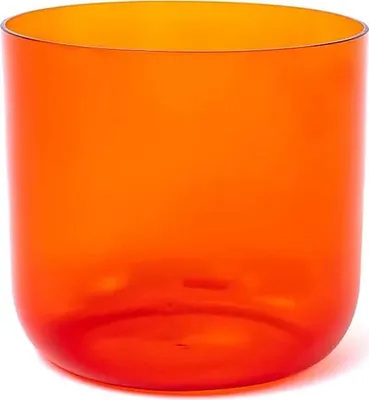 Zdjęcie produktu dla Kryształowa miska dźwiękowa, przezroczysta, czakra 2, ton D 432 Hz + etui — 18 cm – kup online