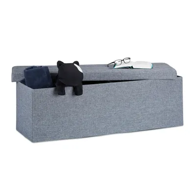 Produktbild von relaxdays Faltbare Sitzbank Leinen
