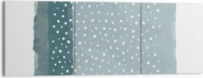 Produktbild von Bild auf Leinwand - Leinwandbild - 3 Teile - Aquarell Modern Blau - 150x50cm - Wand Bild - Wanddeko - Wandbilder - Leinwanddruck - Bilder - Wanddekoration - Leinwand bilder - Wandbild - CA150x50-4550