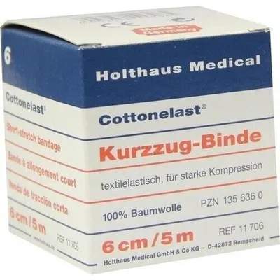Produktbild von KURZZUGBINDE Baumwolleelast 6 cmx5 m