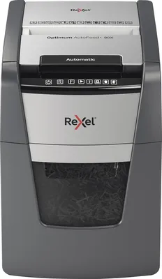 Immagine prodotto di Rexel AutoFeed+ 90X distruggi documenti Triturazione incrociata 55 dB Nero, Grigio