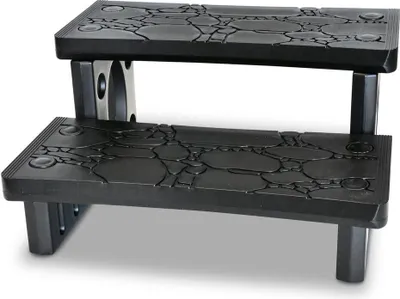 Produktbild von Kunststoff Doppelstufe für Whirlpools, schwarz