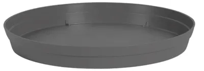 Produktbild von EDA Blumentopf untere Schale Toskana - Kunststoff - anthrazit - D35 cm