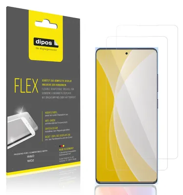 Image de 2x Film de protection d'écran pour W&O WO2, recouvre 100% de l'écran, dipos Flex