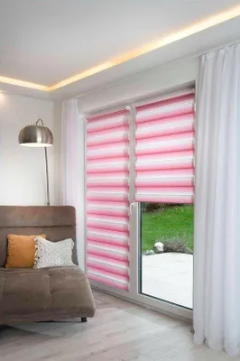 Obrázok produktu pre Ružová roletová záclona 35 x 150 cm