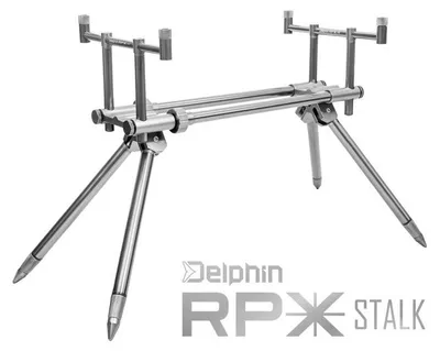 Obrázok produktu pre Delphin RPX Stalk Double Buzz Bar Silver Stojan na prúty