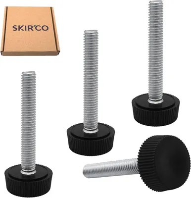 Productafbeelding van Verstelbare Meubel Stelpoten 4 Stuks, M6 x 40 mm, Diameter 20 mm, Hoogte Verstelbaar, voor Kantoor