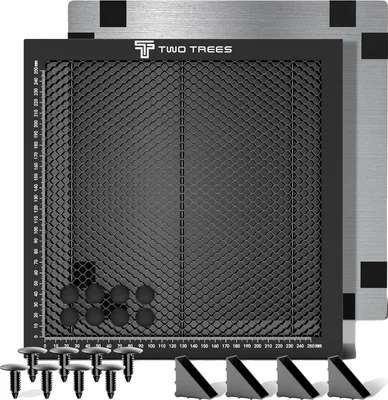 Obrázek produktu pro Pracovní deska z voštinového materiálu pro CNC laserové gravírování, tloušťka 22 mm, protiskluzový design, sada voštin, 430x400x22mm