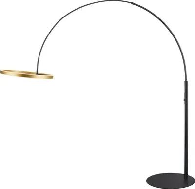 Image de SLV 1006350 ONE BOW FL, Lampadaire noir/laiton 20W 1200lm 2700/3000K CRI90 140