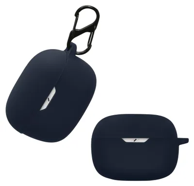 Produktbild von kwmobile Schutzhülle für JBL Wave Beam / Beam 2 / Wave 200TWS Hülle - TPU Silikon Case für Kopfhörer Ladecase - stoßfestes Cover mit Karabiner -