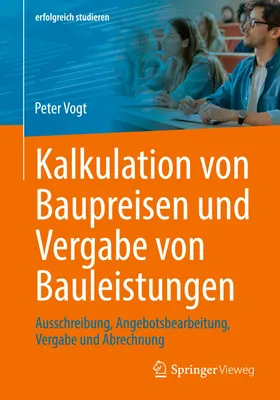 Produktbild von Kalkulation von Baupreisen und Vergabe von Bauleistungen