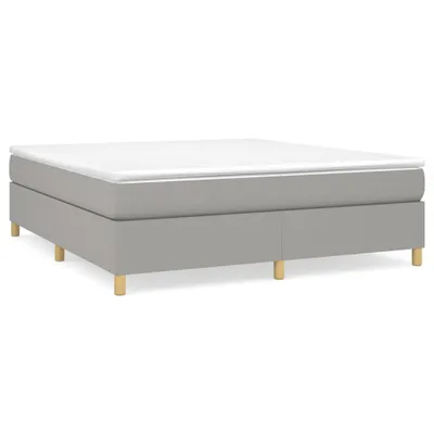 Obrázok produktu pre Boxspring posteľ s matracom bledosivá 180x200 cm látka
