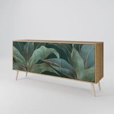 Immagine prodotto di Spacerebels cassettiera a 3 ante - credenza cassettiera - credenza alta - mobile armadio - soggiorno camera da letto - 57,5×164,5×42 (HxLxP)