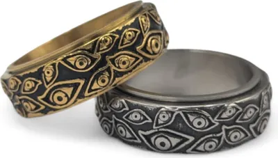 Obrázek produktu pro Anti stresový prsten Fidget Ring Augen Anxiety Ring otočný stříbrný US10