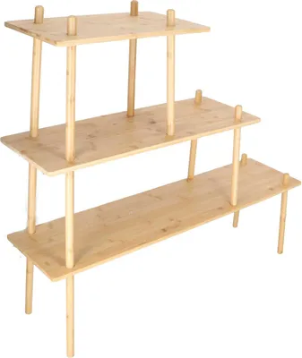 Productafbeelding van Esschert Design Binnenplantenrek L – Decoratief metalen plantenstandaard – Meerstapsplank voor planten en woonaccessoires
