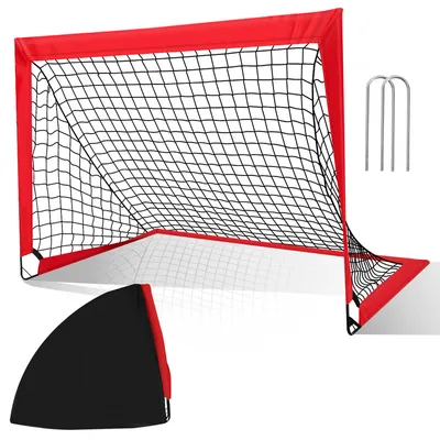 Produktbild von TolleTour Fußballtor Faltbares Tragbares Fußballnetz Mini Fußball Tor für Kinder 120 x 90 x 90 cm