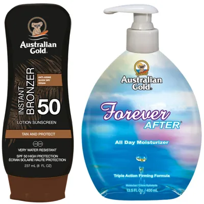 Image de Australian Gold Balm with Bronzer SPF50 + Forever after 400 ml