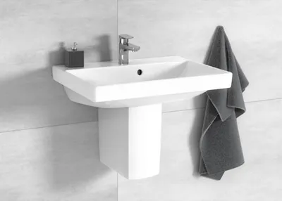 Immagine prodotto di Villeroy & Boch Avento lavabos Compact, 1 trou pour robinet, avec trop-plein, 550x370mm, 4A0055R1, 4A0055R1