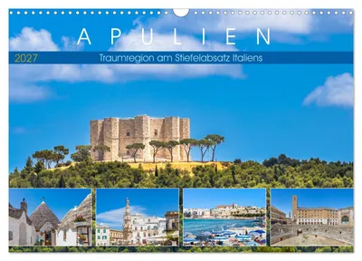 Produktbild von Apulien - Traumregion am Stiefelabsatz Italiens (Wandkalender 2027 DIN A3 quer), CALVENDO Monatskalender