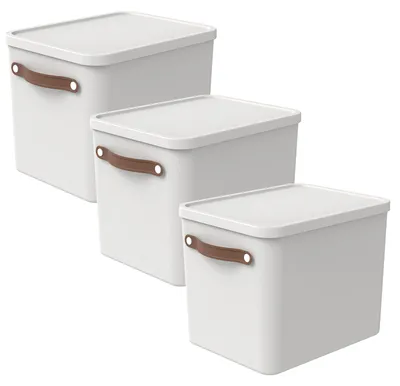 Produktbild von Aufbewahrungsbox 27L Maloja - Kunststoffbox mit Deckel - Stapelbox 40,0 x 29,0 x 29,5 cm - Plastikbox Ordnungsbox Allzweckkiste