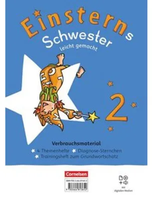 Immagine prodotto di Einsterns Schwester 2. Schuljahr. Leicht gemacht - Themenhefte 1-4, Training Grundwortschatz und Diagnoseheft - Verbrauchsmaterial - Im Paket