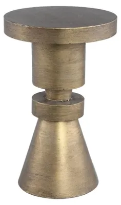 Zdjęcie produktu dla Lox - Stolik pomocniczy - 30 x 30 x 48 cm - Metal - Złoty
