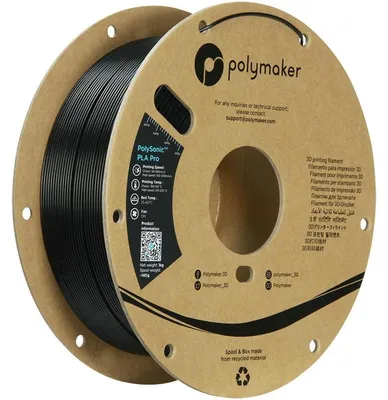 Productafbeelding van PLA PRO, hoge snelheid, slijtvast, 1,75 mm, zwart, 1 kg