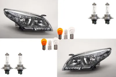 Produktbild von Scheinwerfer passend für Renault Megane III 08-12 Leuchtmittel Set Li Re 260607449R 260108719R Johns