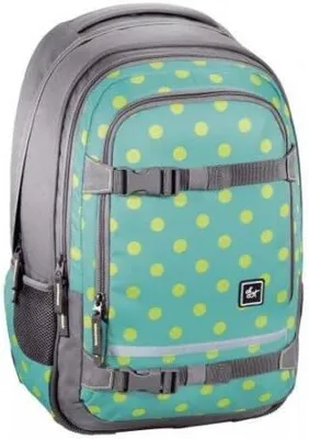 Produktbild von Rucksack \Selby\", Mint Dots passend für DIN-A4-Ordner und Laptop"