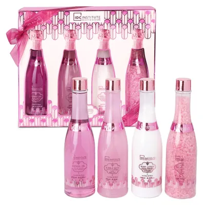 Produktbild von IDC Institute - Badeset 4-teilig - Scented Bath Rosé - Geschenkset Frauen