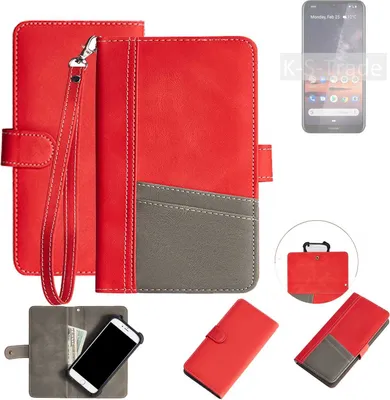 Produktbild von K-S-Trade Handy Schutzhülle für Nokia 3.2 Hülle Portemonnee Brieftasche Klapphülle Kartenfächer Flip Wallet Case Etui