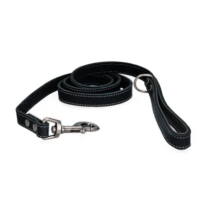 Produktbild von Spotted! Pro Leder Hundeleine Schwarz 1,8x130cm