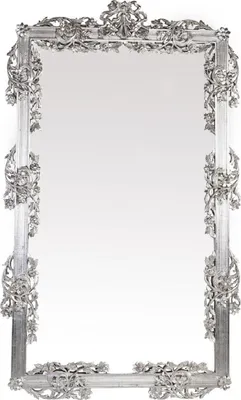 Zdjęcie produktu dla Lustro barokowe Casa Padrino srebrny 112 x 6 x H. 224 cm - Wspaniałe lustro ścienne z eleganckimi dekoracjami - Lustro barokowe szafa - Lustro ścienne w stylu barokowym - Meble w stylu barokowym - Szlachetny i wspaniały