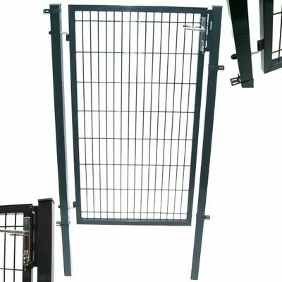 Produktbild von Quadratrohr Gartentor 100x160cm Doppelstabmatten 55382 Gartentür Zaun Pforte Tor