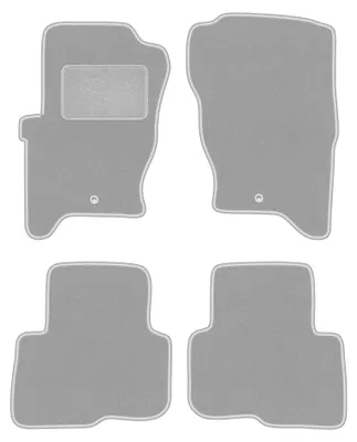 Productafbeelding van Velours automatten voor Land Rover Discovery III 2004-2011 (SUV) – 4-delig, grijs, op maat – Wielganizator OSLO