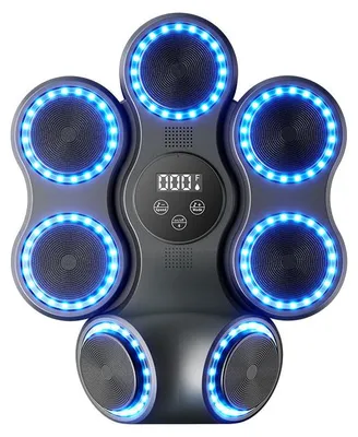 Zdjęcie produktu dla Inteligentny trener bokserski - urządzenie montowane na ścianie - połączenie Bluetooth - trening reakcji - tarcza bokserska - z rękawicami bokserskimi - rozmiar dla dorosłych