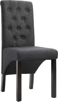 Produktbild von vidaXL Esszimmerstühle 6 Stk. Dunkelgrau Stoff