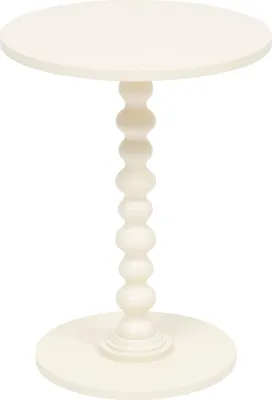 Image de Table pliante ALIX avec pied décoratif, Ø 38 cm, blanc