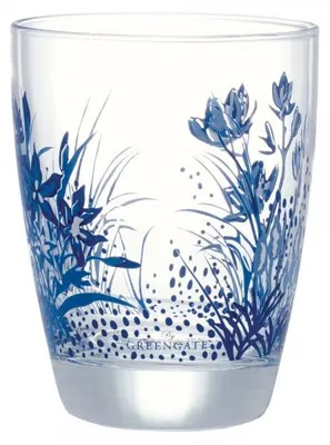 Produktbild von Greengate Wasserglas Kristel Blue