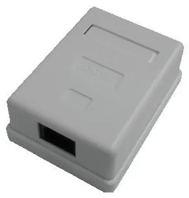 Obrázok produktu pre DATACOM Dátová zásuvka UTP CAT5E 1xRJ45 na omietku biela